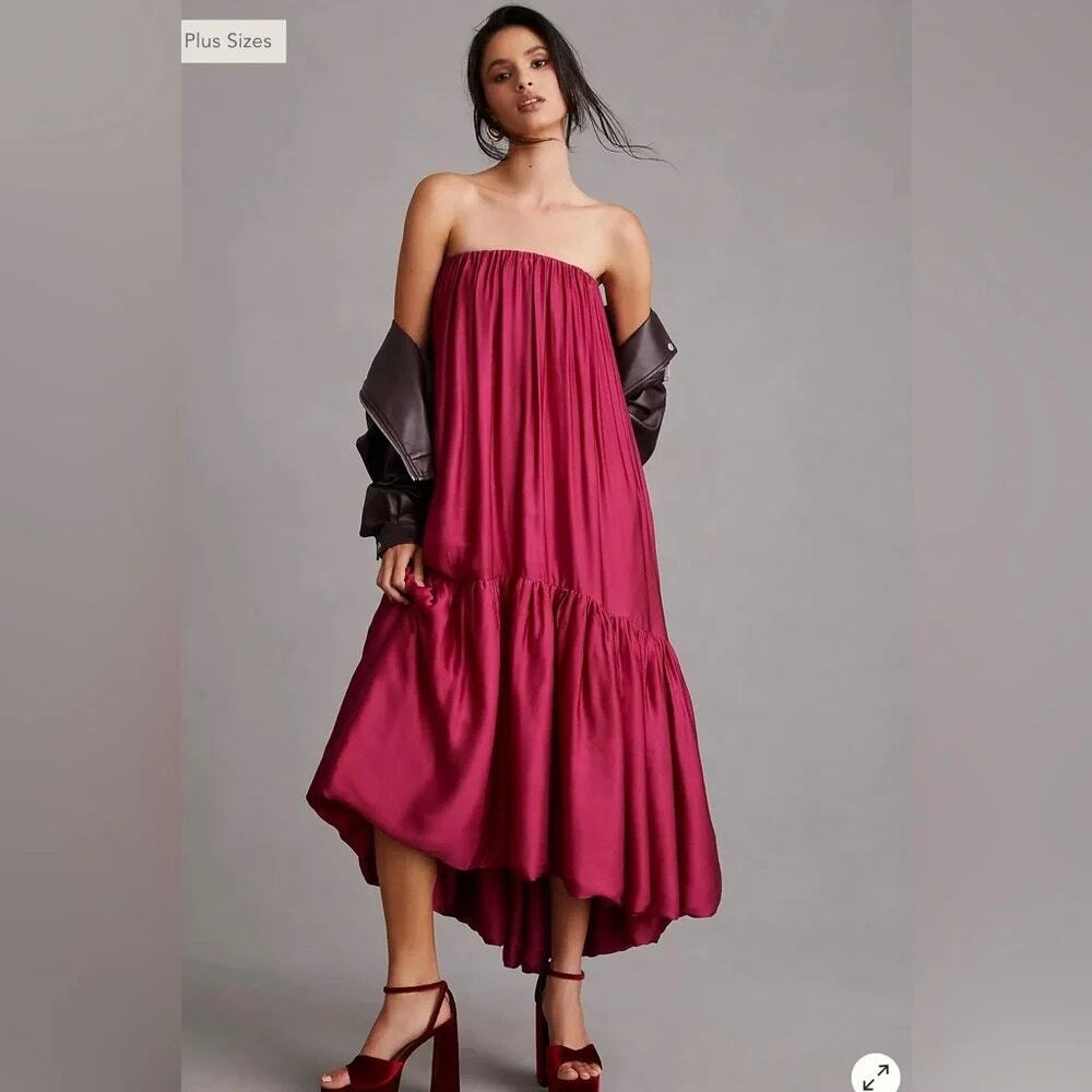 NWT Anthropologie Samant Chauhan Tiered Bubble Dress Plus Size 3X